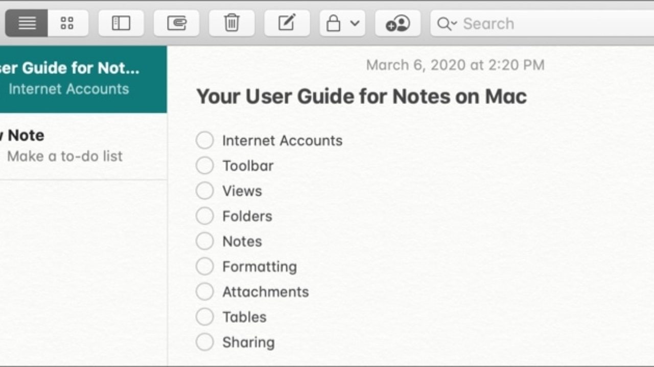 How to organize notes in apple notes
